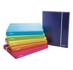 Cartella con elastico - PPL - colori assortiti - dorso 30 mm - Colorosa