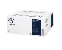 Asciugamani piegati a V - 2 veli - 18 gr - goffratura a onda - 24 x 21 cm - bianco - Papernet - conf. 150 pezzi