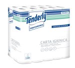 Carta igienica salvaspazio Tenderly - 160 strappi - diametro 9,9 cm - 9,3 cm x 20 mt - Tenderly Professional - pacco 30 rotoli