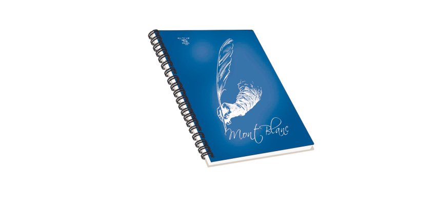 Blocco Montblanc - spiralato - 22x29,7cm - 4 fori - microperforato - 80gr - 70 fogli - 1 rigo - Pigna