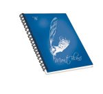 Blocco notes - spiralato sul lato lungo - bianco - 22,3 x 28cm - 80gr - 70 fogli - Pigna