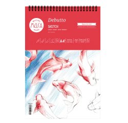 Blocco schizzi Debutto - A4 - 120 gr - 70 fogli - bianco - MUSA