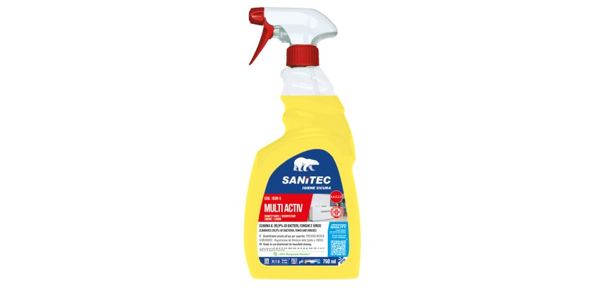 Sgrassatore disinfettante Multi Activ - trigger 750 ml - limone - Sanitec