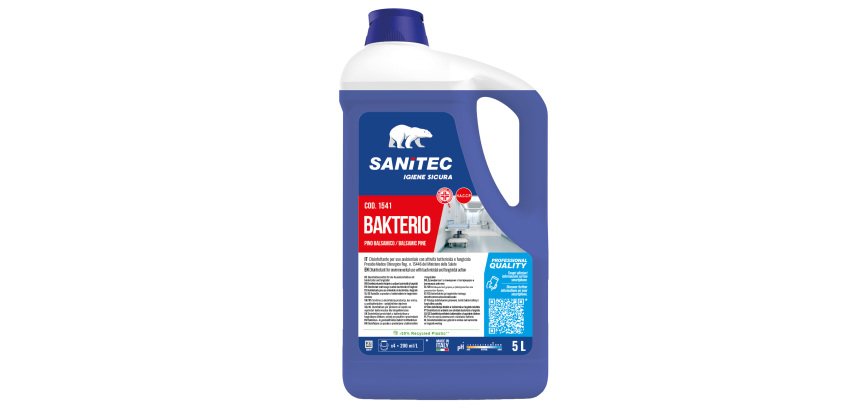 Detergente disinfettante Bakterio - 5 L - pino balsamico - Sanitec