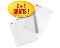 Lavagna adesiva Meeting Chart - bianco - Post-It - Promo pack 2+1 pezzi