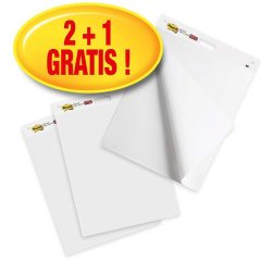 Lavagna adesiva Meeting Chart - bianco - Post-It - Promo pack 2+1 pezzi