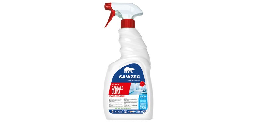 Detergente alcolico Sanialc Ultra - per superfici e tessuti - trigger 750 ml - Sanitec