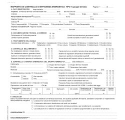 Rapporti controllo efficienza energetica reg. Emilia Romagna - T1 A - 29,7 x 21,4 cm - snap 3c - Edipro - conf. 25 pezzi