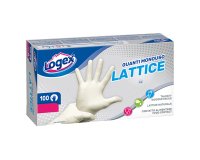Guanti monouso in lattice - tg. L - Logex Professional - scatola 100 pezzi