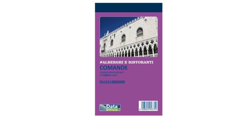 Blocco comande - 25/25/25 copie autoricopianti - 16,8 x 10 cm - DU161880000 - Data Ufficio