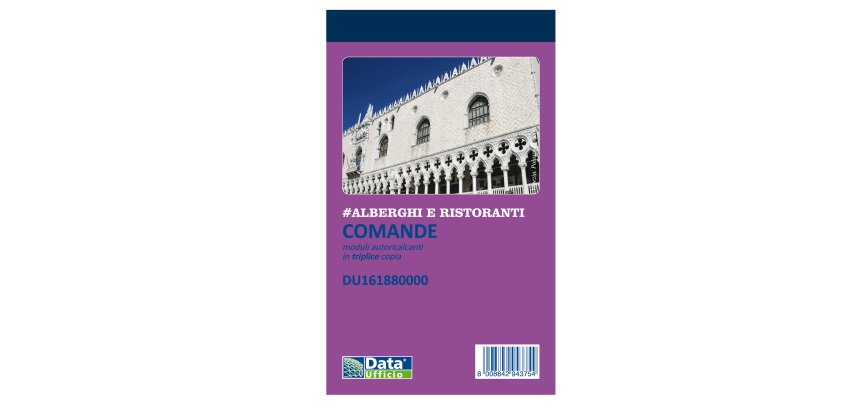 Blocco comande - 25/25/25 copie autoricopianti - 16,8 x 10 cm - DU161880000 - Data Ufficio