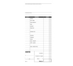 Blocco conti ristoranti/pizzerie/trattorie - 21,5 x 10 cm - 100 copie - DU162100000 - Data Ufficio