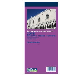 Blocco conti ristoranti/pizzerie/trattorie - 50 copie - 21,5 x 10 cm - DU1621C0000 - Data Ufficio