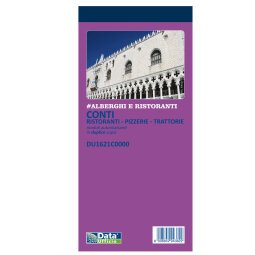 Blocco conti ristoranti/pizzerie/trattorie - 50 copie - 21,5 x 10 cm - DU1621C0000 - Data Ufficio