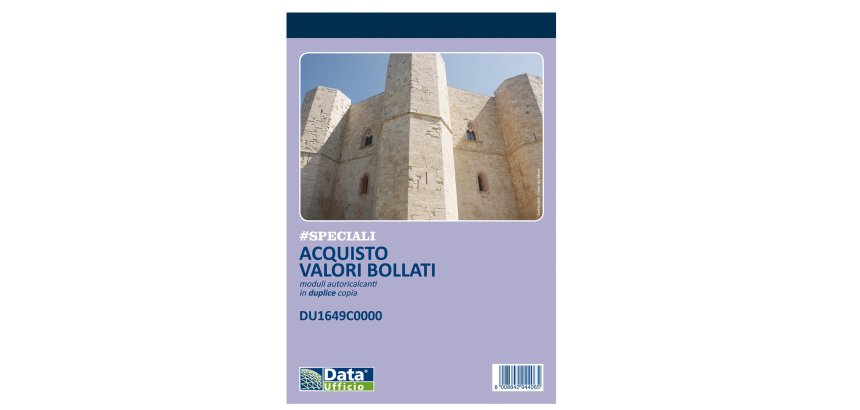 Blocco distinta acquisto carte valori - 50/50 copie autoricalcanti - 21,5 x 14,8 cm -DU1649C0000 - Data Ufficio