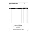 Blocco distinta acquisto carte valori - 50/50 copie autoricalcanti - 21,5 x 14,8 cm -DU1649C0000 - Data Ufficio