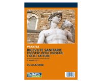Blocco registro onorari/fatture ricevute sanitarie - 50/50 copie numerate autoricalcanti - 21,5 x 14,8 cm - DU16547N000 - Data Ufficio