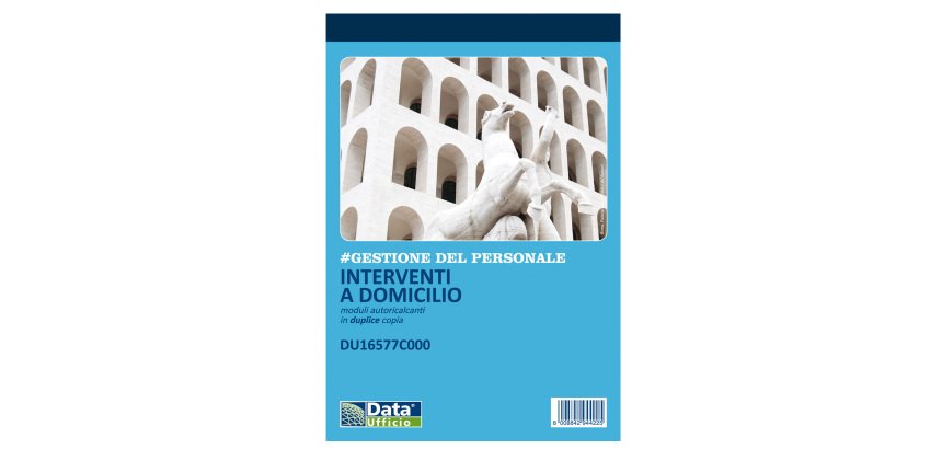 Blocco interventi a domicilio del cliente - 50/50 copie autoric. - 21,5 x 14,8 cm - DU16577C000 - Data Ufficio