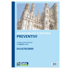 Blocco preventivi e ordinativi per banchetti - 50/50 copie autoric. - f.to 29,7 x 21,5 cm - DU1670C0000 - Data Ufficio