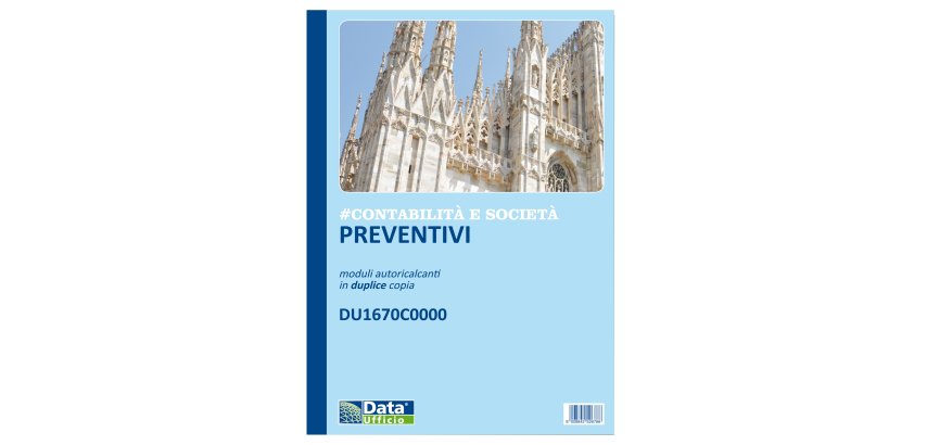 Blocco preventivi e ordinativi per banchetti - 50/50 copie autoric. - f.to 29,7 x 21,5 cm - DU1670C0000 - Data Ufficio