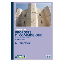 Blocco proposte commissione - 33/33/33 copie autoricopianti - 29,7 x 21,5 cm - DU1672C3300 - Data Ufficio