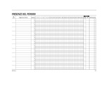 Blocco presenze mensili - 25/25 copie autoricalcanti - 14,8 x 21,5 cm - DU16731C000 - Data Ufficio