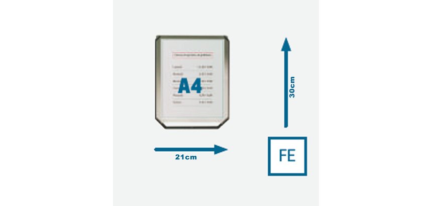 Display verticale A4 per colonnine 600 G - Stilcasa