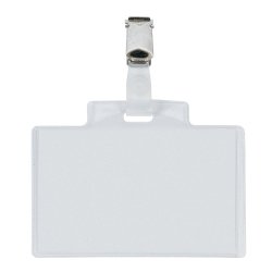 Portanome Pass 3E - 9,5 x 6 cm - metallo - con clip - Sei Rota - conf. 10 pezzi