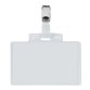 Portanome Pass 3E - 9,5 x 6 cm - metallo - con clip - Sei Rota - conf. 10 pezzi