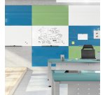Lavagne magnetiche senza bordi - 75 x 115 cm - azzurro - Cep