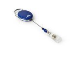 Chiocciola YO-YO Style per portabadge - blu - filo retrattile 80 cm - Durable - conf. 10 pezzi