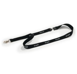 Cordoncini portabadge stampa staff - nero - 44 cm - Durable - conf. 10 pezzi
