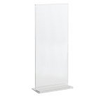 Portadepliant con base a T - 1/3 A4 - 10 x 21 cm - Lebez