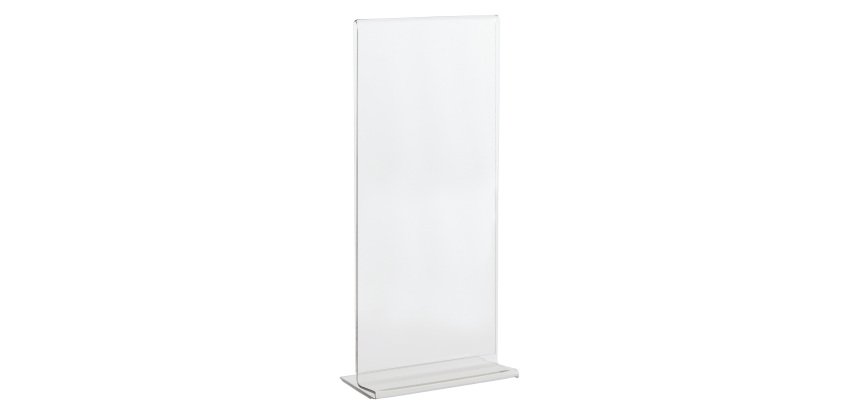 Portadepliant con base a T - 1/3 A4 - 10 x 21 cm - Lebez