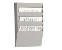 Portadepliant wall organizers - a 6 tasche A4 orizzontali - 31,1 x 7,9 x 50,2 cm - Paperflow