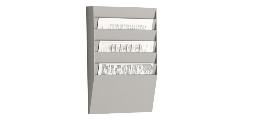 Portadepliant wall organizers - a 6 tasche A4 orizzontali - 31,1 x 7,9 x 50,2 cm - Paperflow