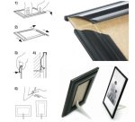 Cornice in PVC e crilex - A3 - nero - Methodo