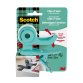 Dispenser Clip & Twist per nastro adesivo Magic - rotolo incluso da 1,9 cm x 9,8 m - menta - Scotch