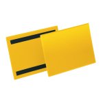 Buste identificative magnetiche - A5 orizzontale - giallo - Durable - conf. 50 pezzi