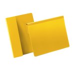 Buste identificative - con aletta pieghevole - A5 orizzontale - giallo - Durable - conf. 50 pezzi