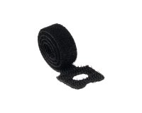 En_velcro durable autoajustable negro 20x1 cm para agrupar cables pack de 5 unidades