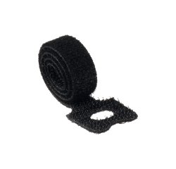 En_velcro durable autoajustable negro 20x1 cm para agrupar cables pack de 5 unidades