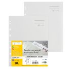 Buste con foratura universale Atla Privacy - per documenti riservati - 22 x 30 cm - bianco - Sei Rota - conf. 10 pezzi