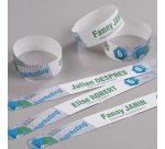 Braccialetti identificativi stampabili - 5 fogli - 10 et/fg - A4 - PE - bianco - Avery
