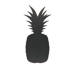 Lavagna da parete Silhouette - forma ananas - 49,3 x 23,6 cm - nero - Securit