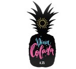 Lavagna da parete Silhouette - forma ananas - 49,3 x 23,6 cm - nero - Securit