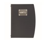 Portamenù Rio - 1 inserto doppio - A5 - 18 x 23,5 cm - nero - Securit