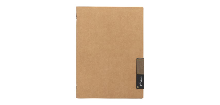 Portamenù Nature - 1 inserto doppio - A4 - 34 x 24,5 cm - beige - Securit