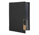 Portamenù Nature - 1 inserto doppio - A4 - 34 x 24,5 cm - nero - Securit