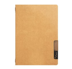 Portamenù Nature - 1 inserto doppio - A5 - 24,9 x 17,5 cm - beige nature - Securit